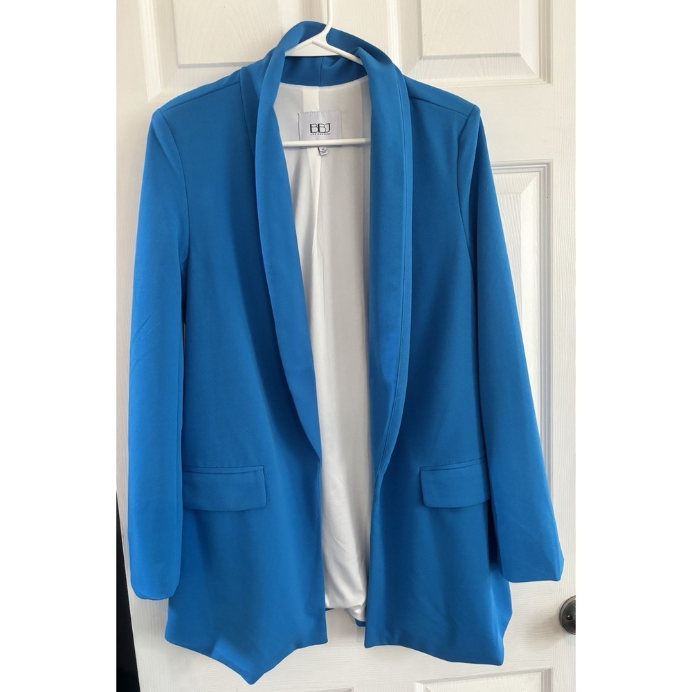 BBJ Los Angeles Women's Med Business Jacket Pointe Knit Lined Blue NEW NWT
